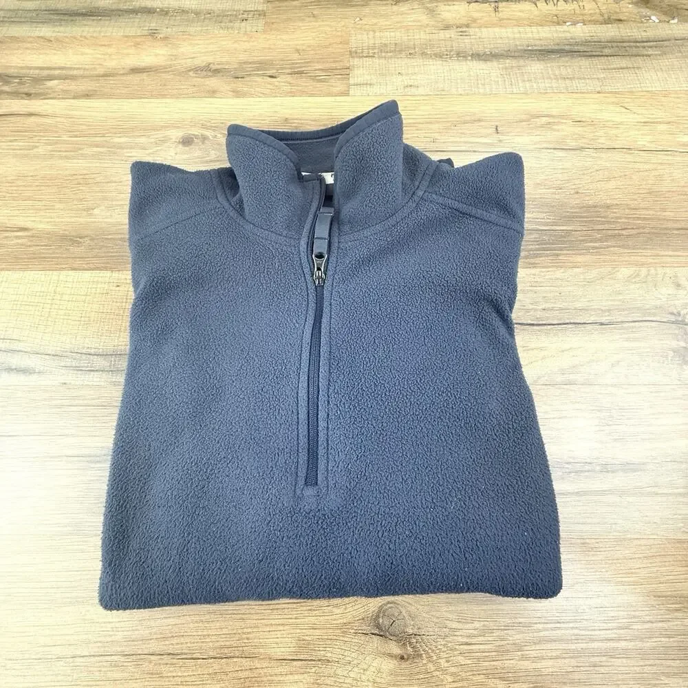 L.L. Bean Woman’s S Blue Long Sleeve Polyester Fleece Quarter Zip ID 502183 - Picture 1 of 7